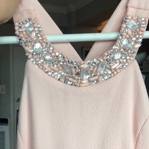 Great pink and white dress with some sparkle!